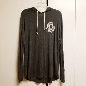 French Pastry "Donut Care" Hoodie Tunic Pullover